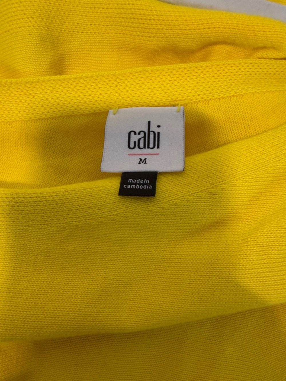 CAbi Sunny Yellow Off The Shoulder Sweater - Picture 5 of 7